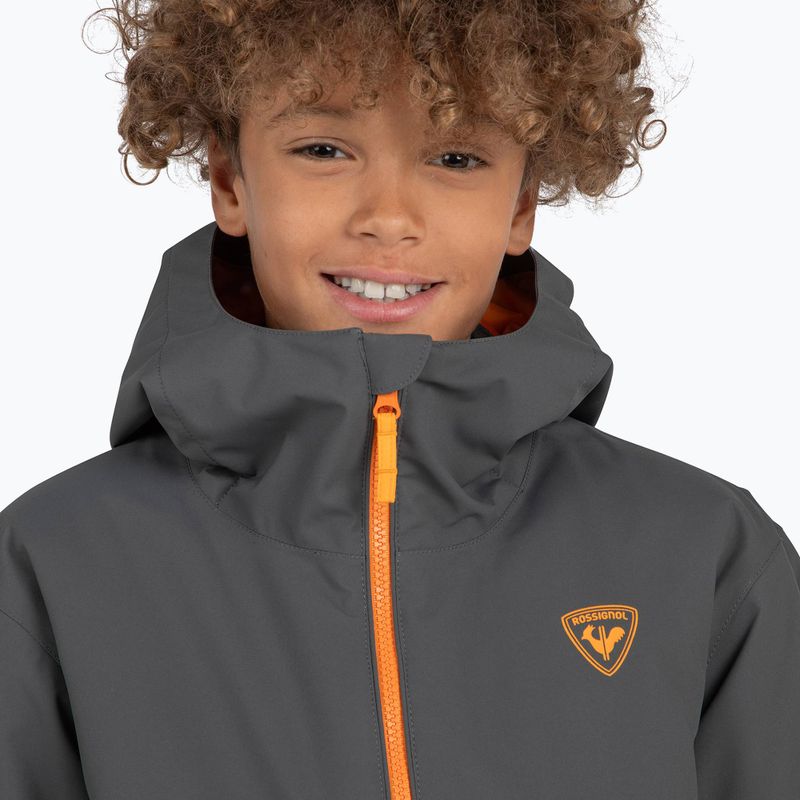 Vaikiška slidinėjimo striukė Rossignol Strawpile Jr onyx grey 4