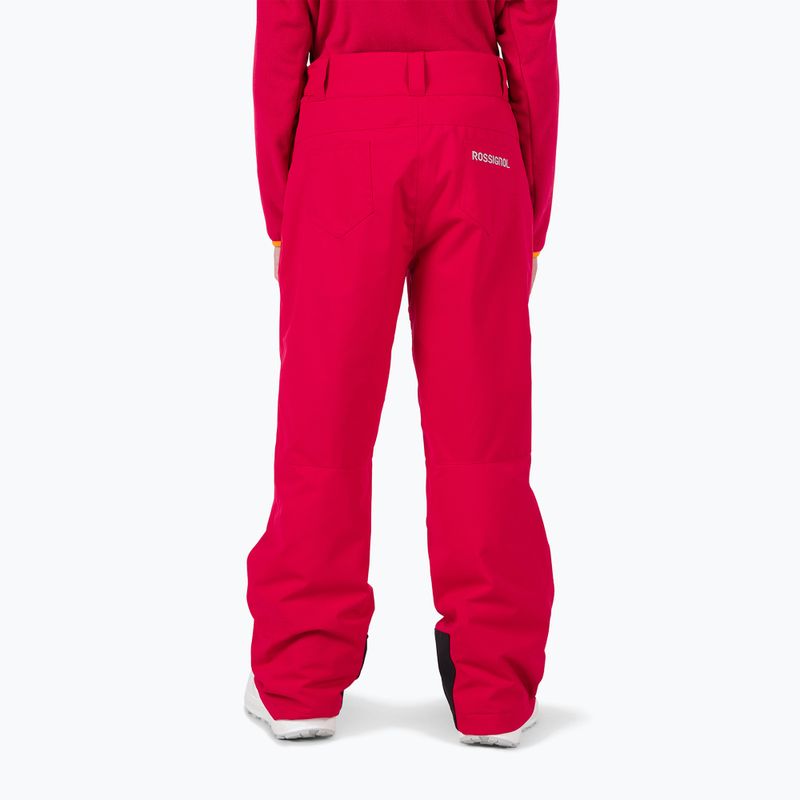 Vaikiškos slidinėjimo kelnės Rossignol Girl Ski ruby red 3