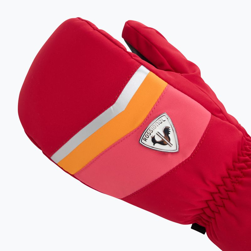 Moteriškos slidininkų pirštinės Rossignol New Piste M ruby red 4