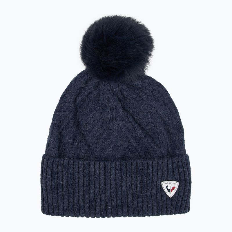 Moteriška žieminė kepurė Rossignol Sara dark navy