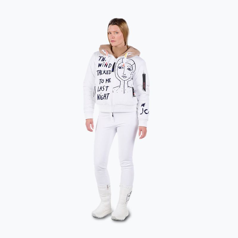 Moteriška slidinėjimo striukė Rossignol Yety Fleecy Bomber white 2