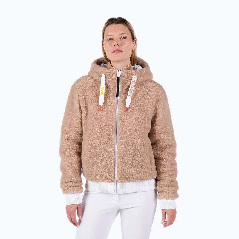 Moteriška slidinėjimo striukė Rossignol Yety Fleecy Bomber white 3