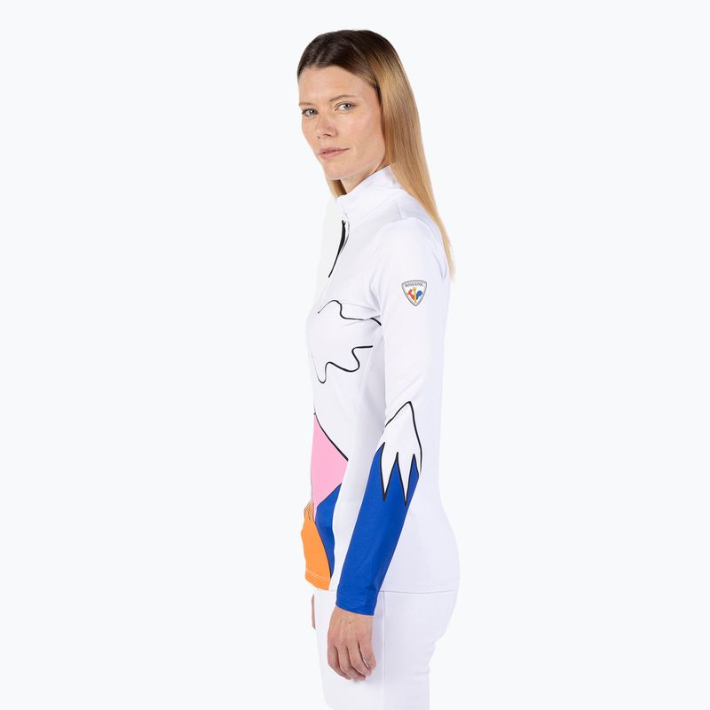 Moteriškas slidinėjimo džemperis Rossignol Booster 1/2 Zip Top white 4