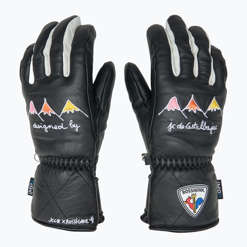Moteriškos slidinėjimo pirštinės Rossignol Sublim Lth Impr G black 3