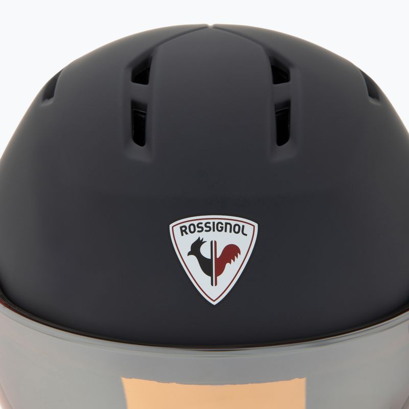 Slidinėjimo šalmas Rossignol Fit Visor Impacts strato/orange silver 8