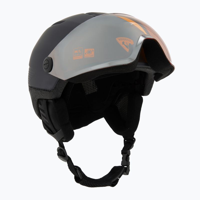 Slidinėjimo šalmas Rossignol Fit Visor Impacts strato/orange silver 9
