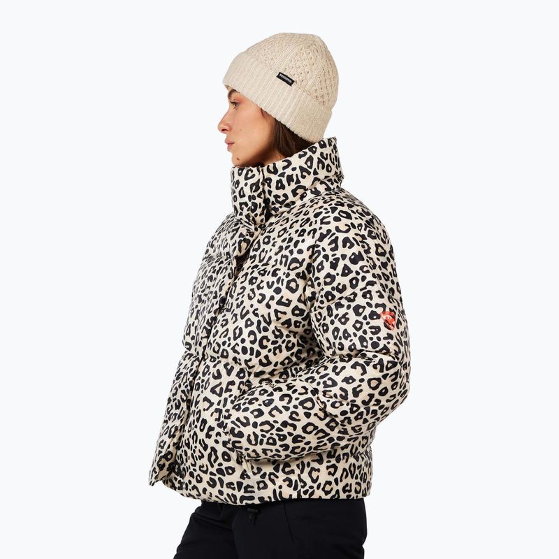 Moteriška pūsta striukė Rossignol Aretu Allover Down nature wild leopard print 4