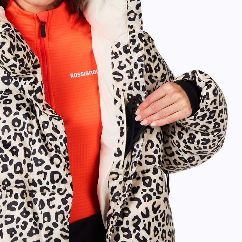 Moteriška pūsta striukė Rossignol Aretu Allover Down nature wild leopard print 6