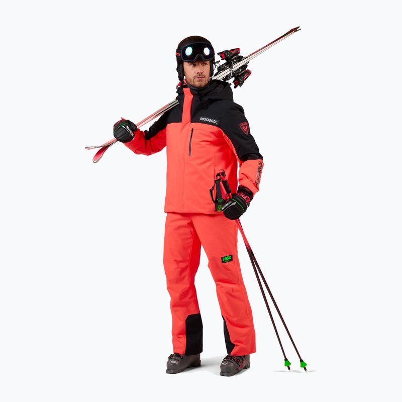Vyriškos slidinėjimo kelnės Rossignol Hero Insulated neon red 2