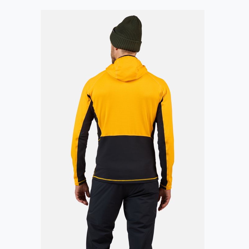 Vyriškas džemperis Rossignol Blackside Mix Full Zip Hoodie Fleece saffron yellow 3