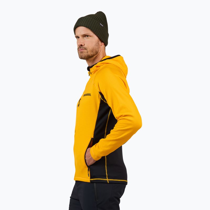 Vyriškas džemperis Rossignol Blackside Mix Full Zip Hoodie Fleece saffron yellow 4