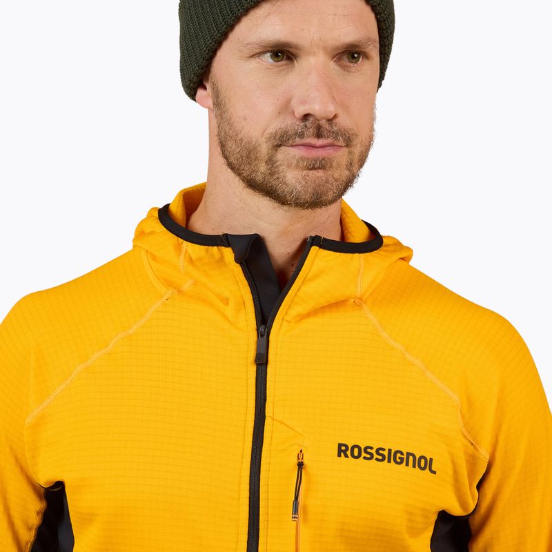 Vyriškas džemperis Rossignol Blackside Mix Full Zip Hoodie Fleece saffron yellow 6