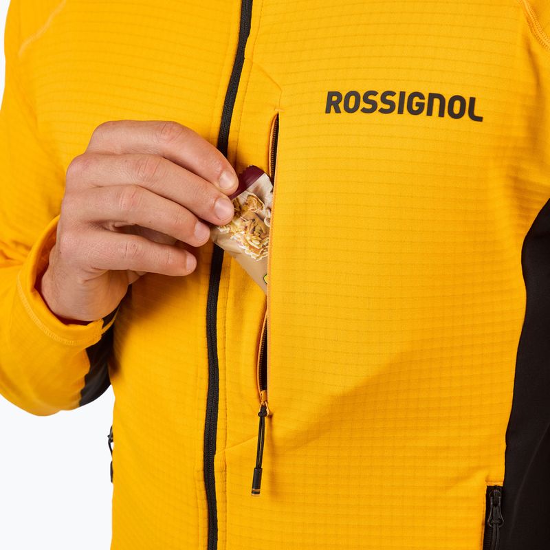 Vyriškas džemperis Rossignol Blackside Mix Full Zip Hoodie Fleece saffron yellow 7