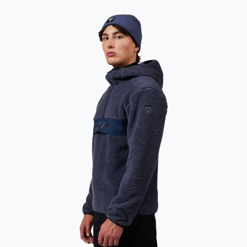 Vyriškas džemperis Rossignol Alltrack Anorak Fleece true night blue 4