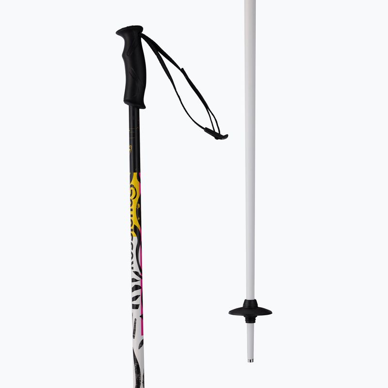 Moteriškos slidžių lazdos Rossignol Electra SVG white/black 2