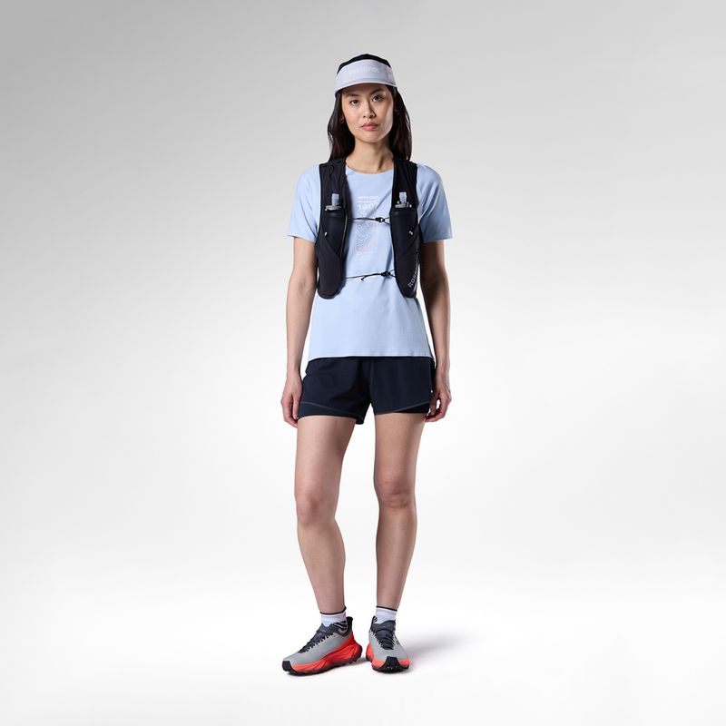 Moteriški bėgimo marškinėliai Rossignol Sapa Ultra Tee blue aura 2