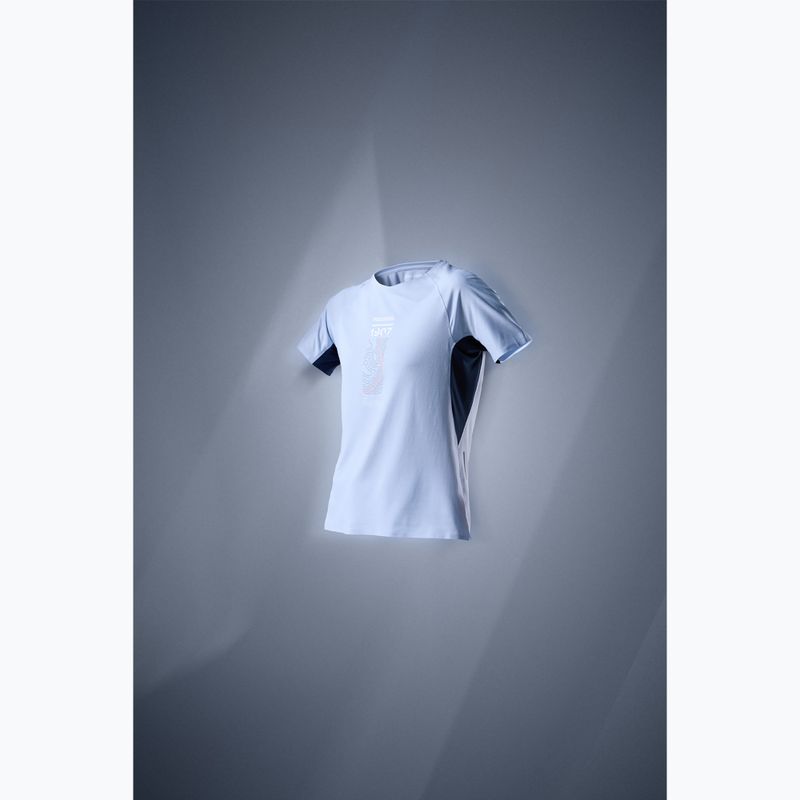 Moteriški bėgimo marškinėliai Rossignol Sapa Ultra Tee blue aura 8