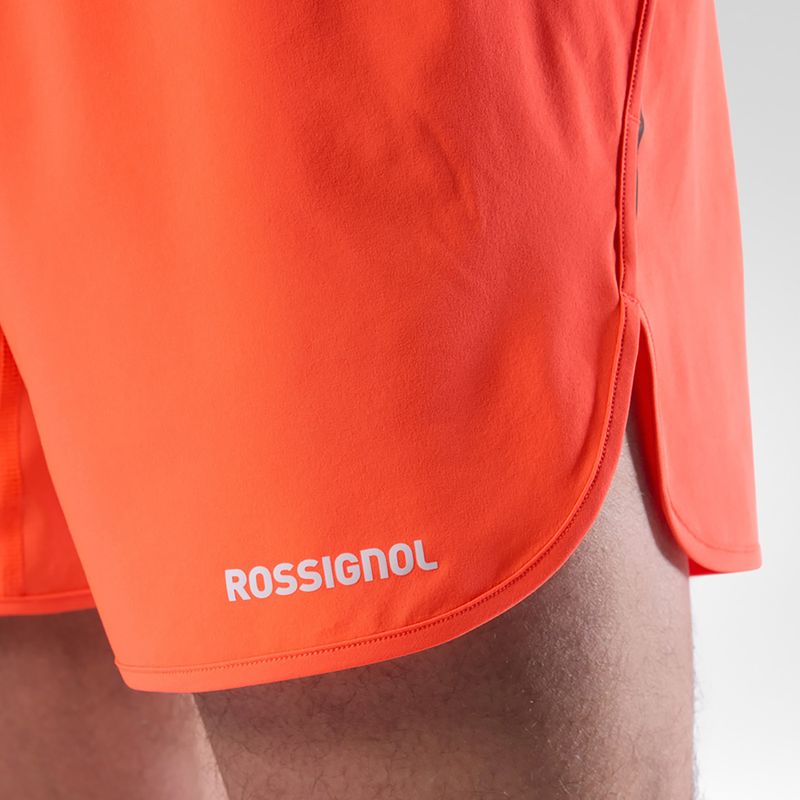 Vyriški bėgimo šortai Rossignol Sapa 5" neon red 7