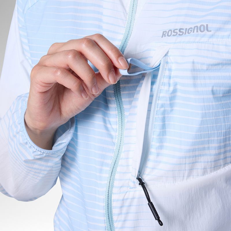 Moteriška bėgimo striukė Rossignol Sidelhorn PKB aura blue line fogg 9