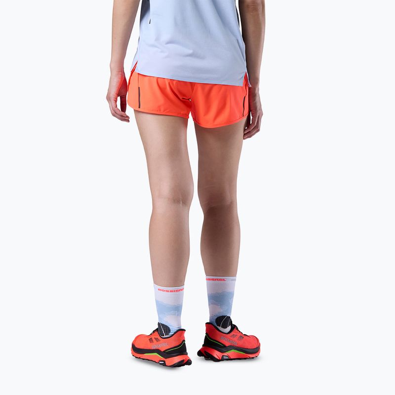 Moteriški bėgimo šortai Rossignol Sapa neon red 3