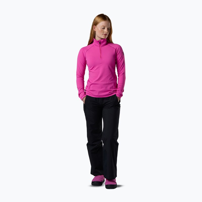 Moteriškas flisinis džemperis Rossignol Mid Layer Stretch Half Zip electric fuchsia 2