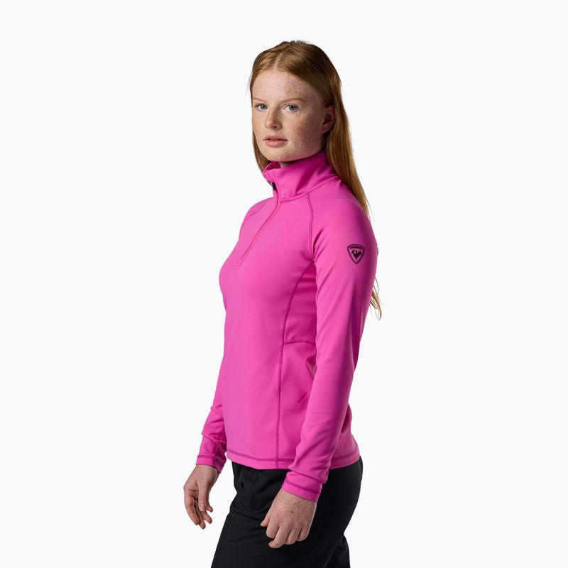 Moteriškas flisinis džemperis Rossignol Mid Layer Stretch Half Zip electric fuchsia 4