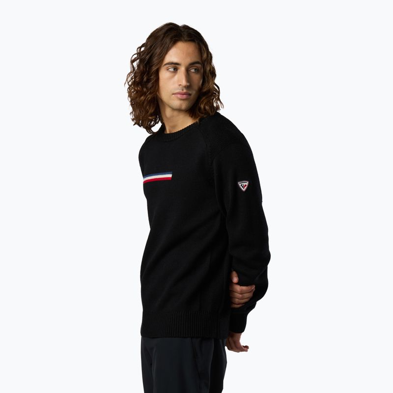 Vyriškas megztinis Rossignol Odysseus Crew Merino black 4