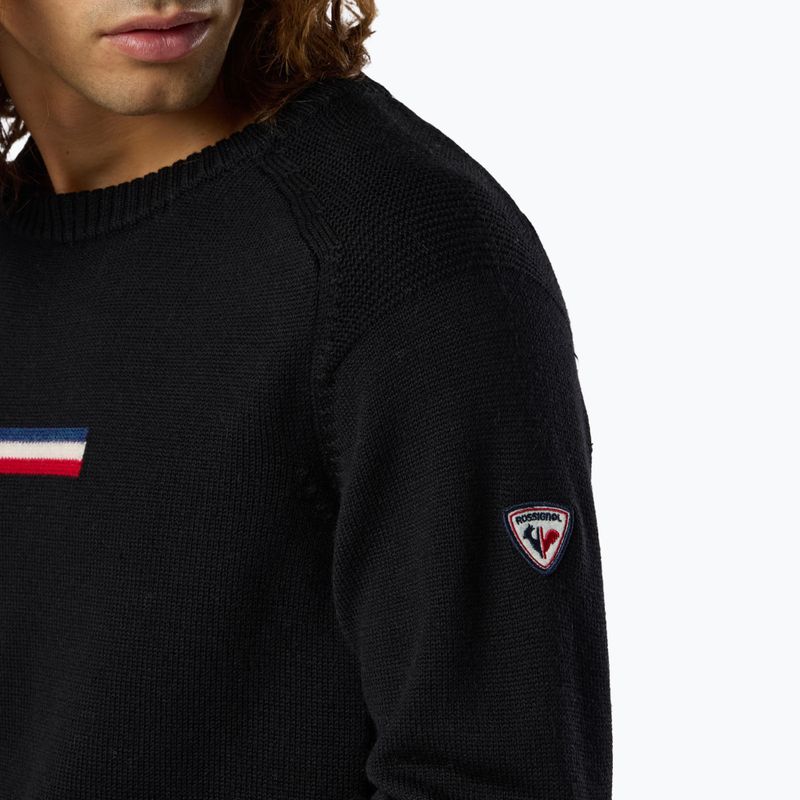 Vyriškas megztinis Rossignol Odysseus Crew Merino black 6