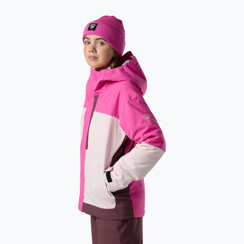 Vaikiška slidinėjimo striukė Rossignol Wispile Insulated electric fuchsia 5