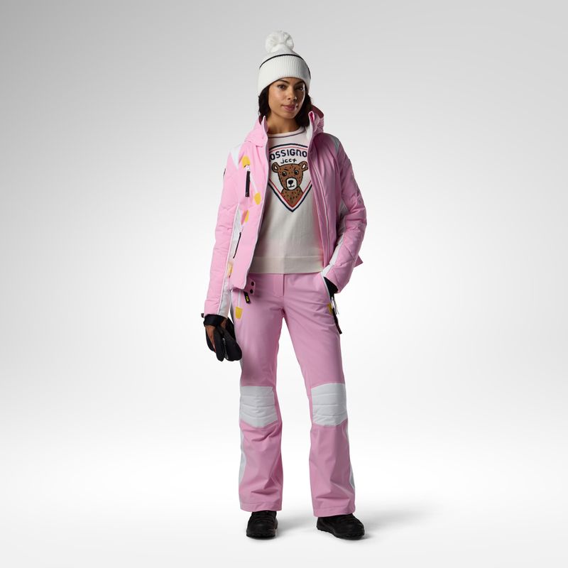 Moteriškos slidinėjimo kelnės Rossignol JCC Valdiz new pink 2