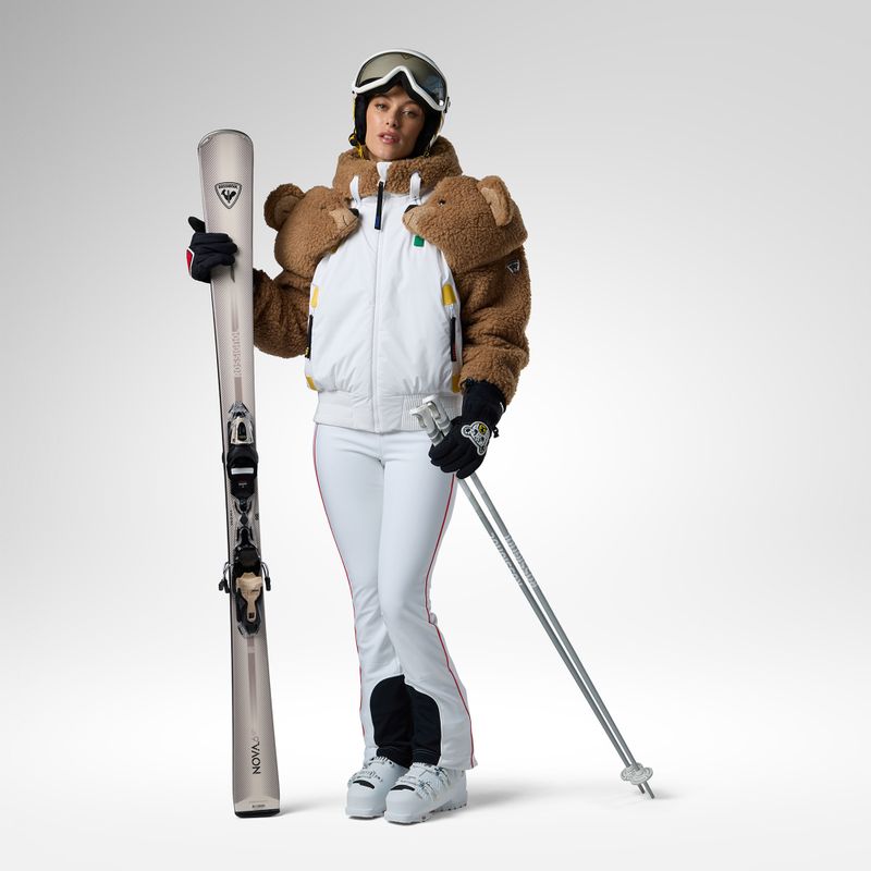 Moteriška slidinėjimo striukė Rossignol JCC Teddy Hoodie white 2
