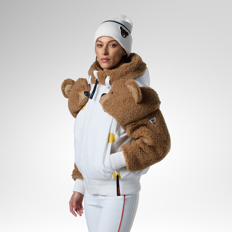 Moteriška slidinėjimo striukė Rossignol JCC Teddy Hoodie white 4