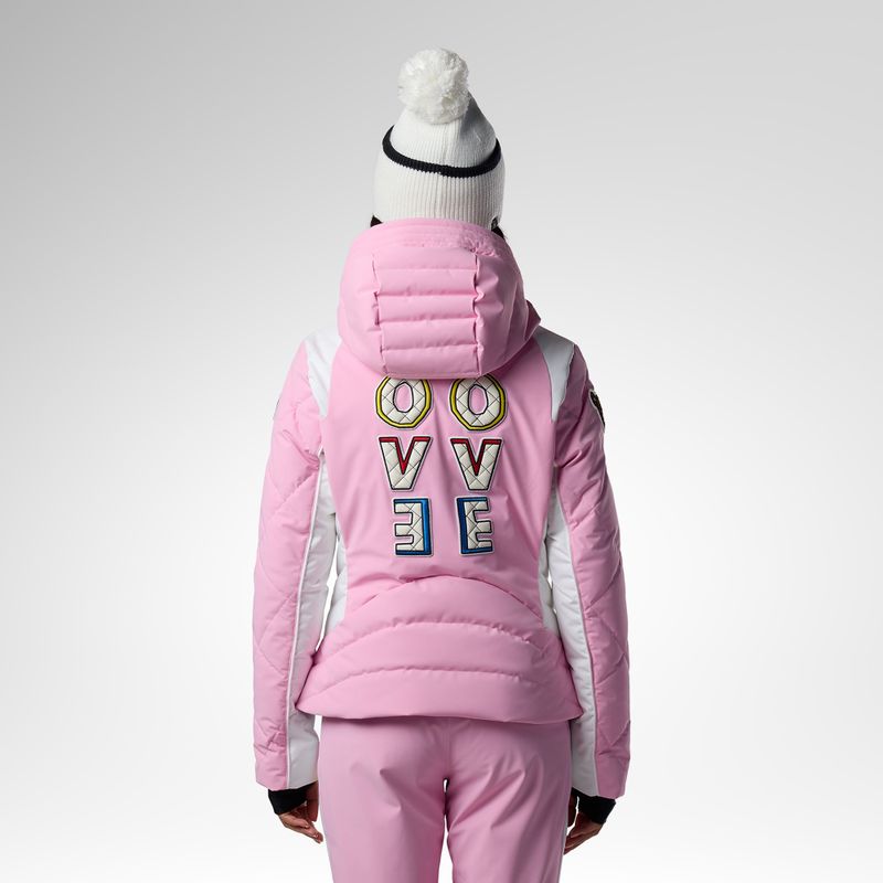 Moteriška slidinėjimo striukė Rossignol JCC Valdiz Down new pink 3