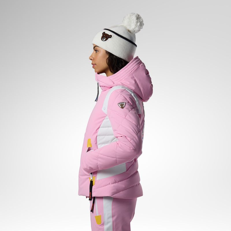 Moteriška slidinėjimo striukė Rossignol JCC Valdiz Down new pink 4