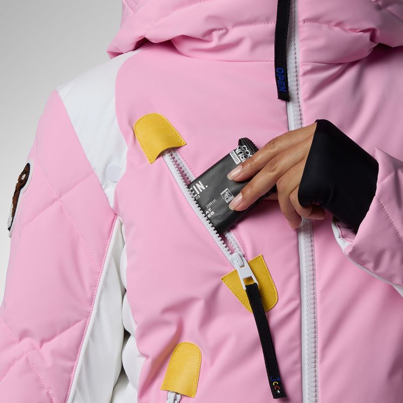 Moteriška slidinėjimo striukė Rossignol JCC Valdiz Down new pink 7