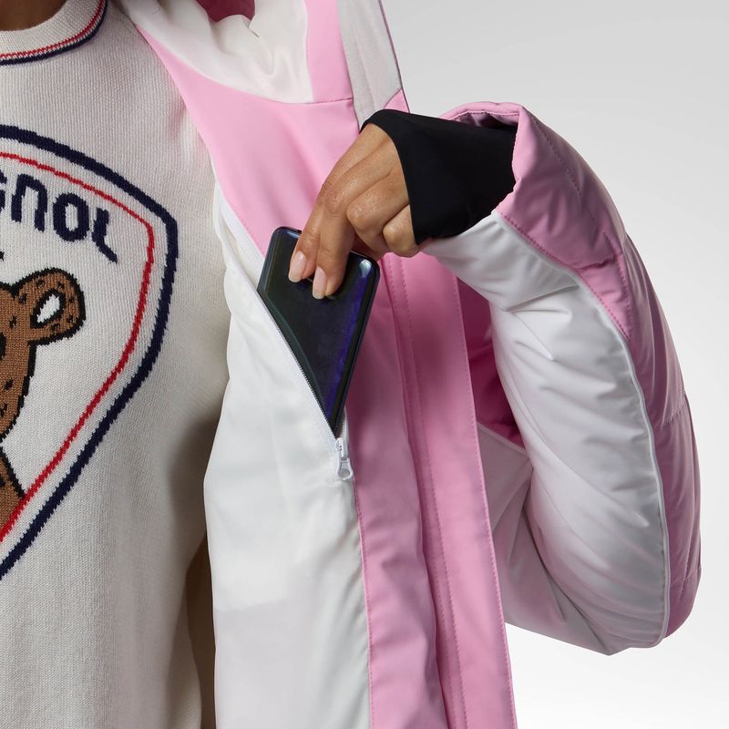 Moteriška slidinėjimo striukė Rossignol JCC Valdiz Down new pink 10