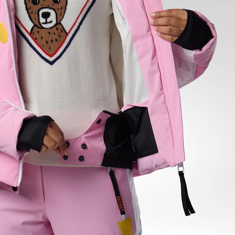 Moteriška slidinėjimo striukė Rossignol JCC Valdiz Down new pink 13