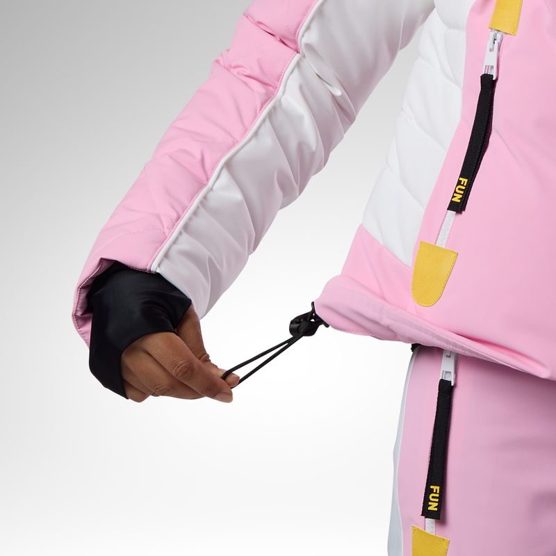 Moteriška slidinėjimo striukė Rossignol JCC Valdiz Down new pink 15