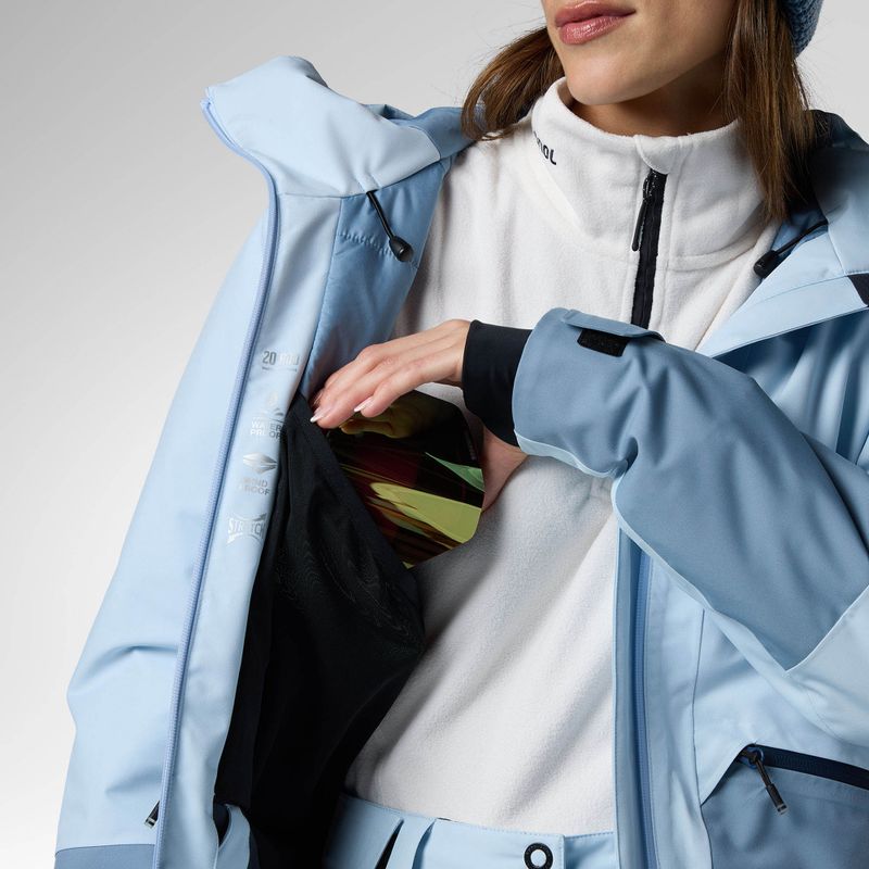 Moteriška slidinėjimo striukė Rossignol Rochrun Insulated blue aura/windward blue 9