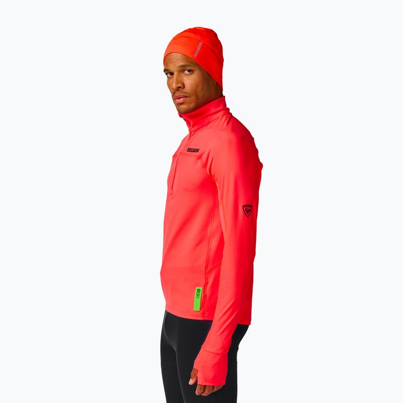 Vyriškas džemperis Rossignol Hero Half Zip First Layer neon red 5