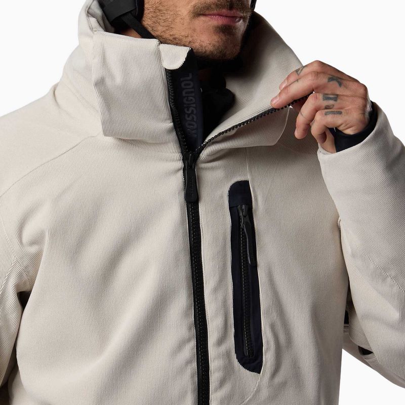 Vyriška slidinėjimo striukė Rossignol Corduroy Insulated silver cloud 17