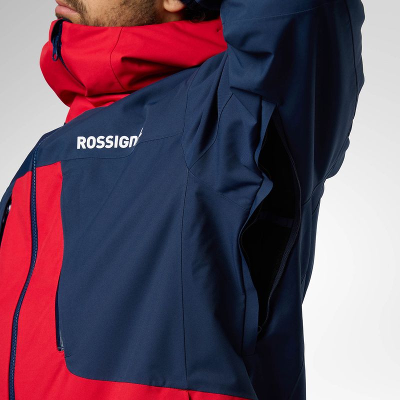 Vyriška slidinėjimo striukė Rossignol Velika Insulated sports red/dark navy 9