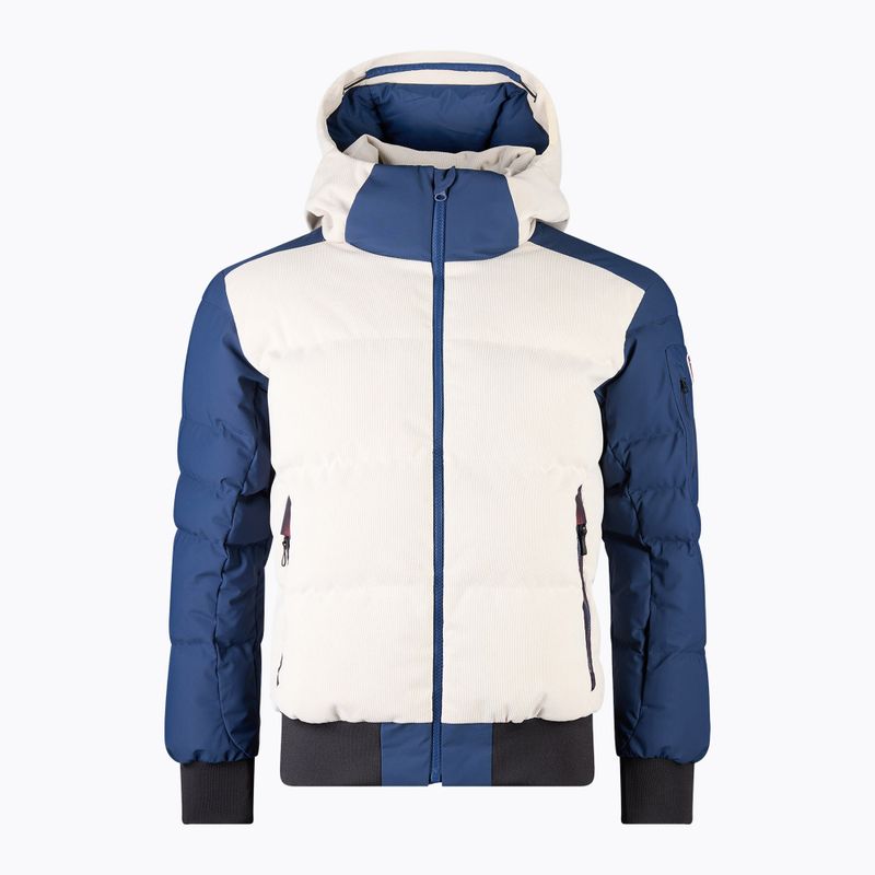 Vyriška slidinėjimo striukė Rossignol Corduroy Down Bomber silver cloud/dark navy 15