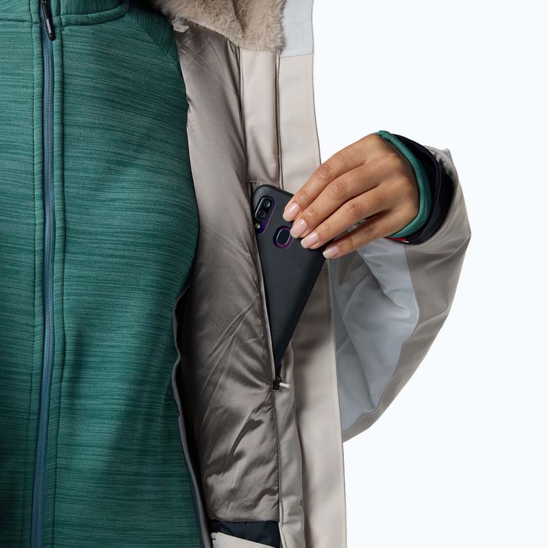 Moteriška slidinėjimo striukė Rossignol Snowdazzle Belted silver cloud 11