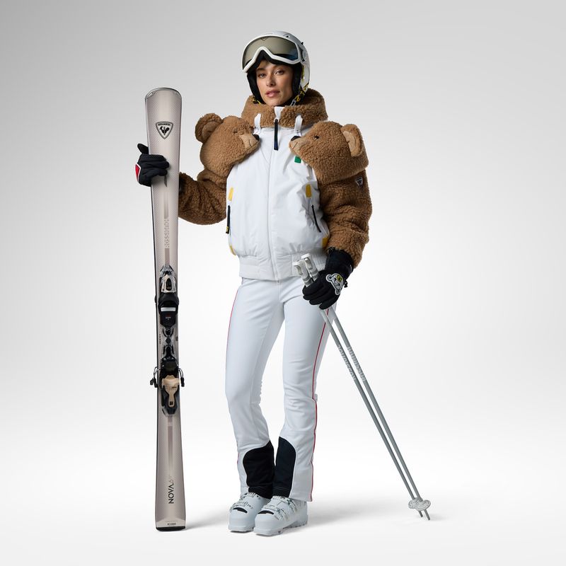 Moteriškos slidinėjimo kelnės Rossignol JCC Softshell white 2