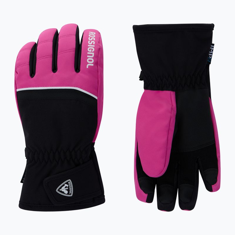 Vaikiškos slidinėjimo pirštinės Rossignol Tech Impr G electric fuchsia