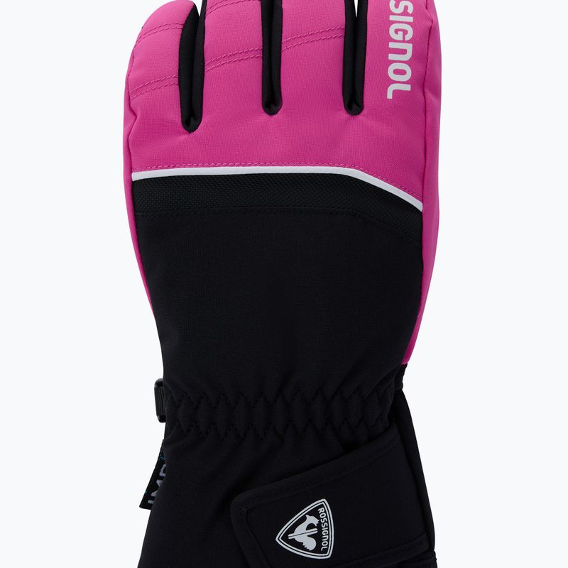 Vaikiškos slidinėjimo pirštinės Rossignol Tech Impr G electric fuchsia 3