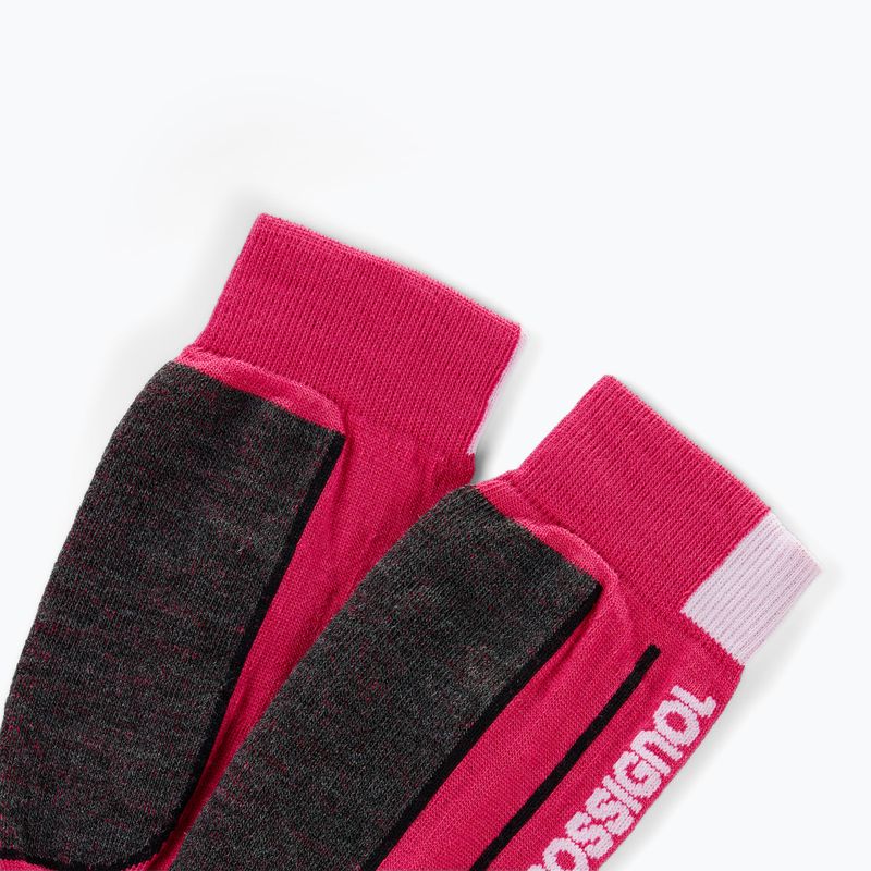 Vaikiškos slidinėjimo kojinės Rossignol Essential electric fuchsia 2