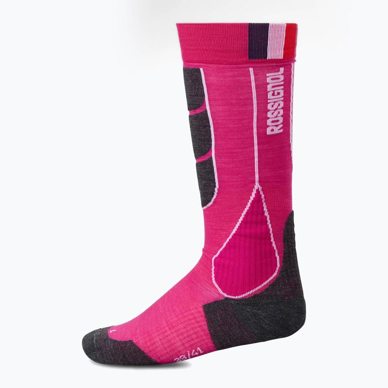 Moteriškos slidinėjimo kojinės Rossignol Intermediate Eelectric fuchsia