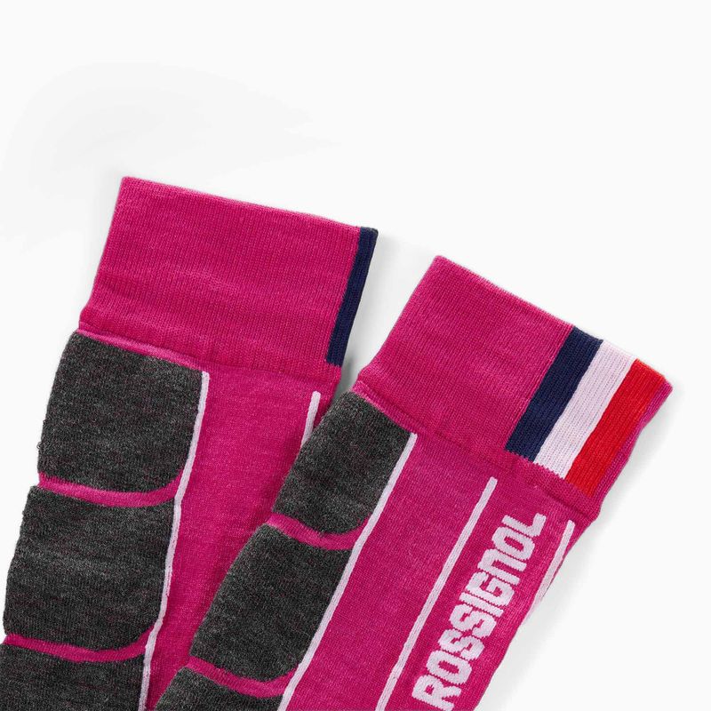 Moteriškos slidinėjimo kojinės Rossignol Intermediate Eelectric fuchsia 2